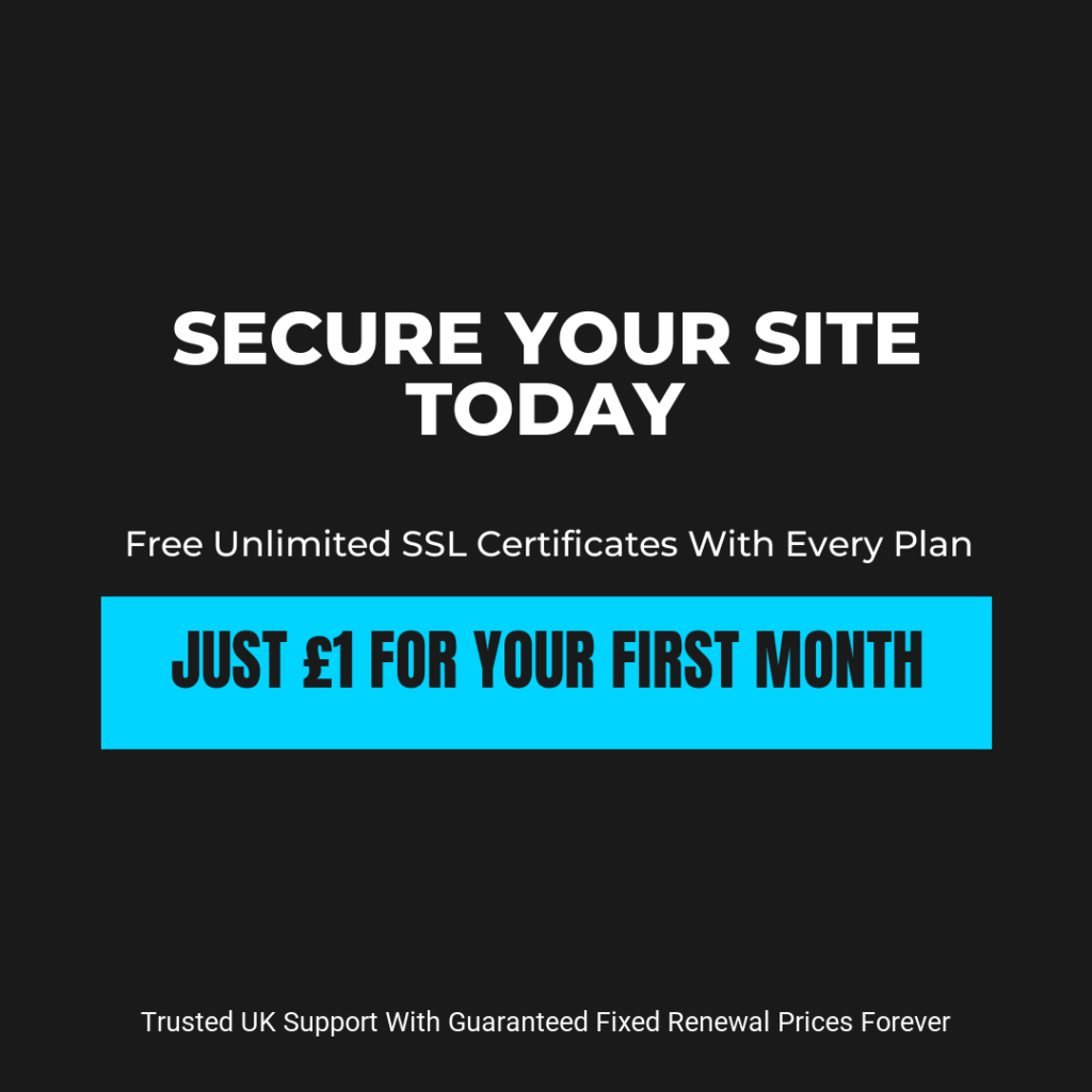 Secure WordPress hosting UK with free unlimited SSL certificate.