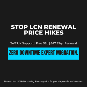 An All-Inclusive Website, Email, DNS Migration, and Domain Transfer Service From LCN to WordPress Hosting UK with Dedicated WordPress Technical Support