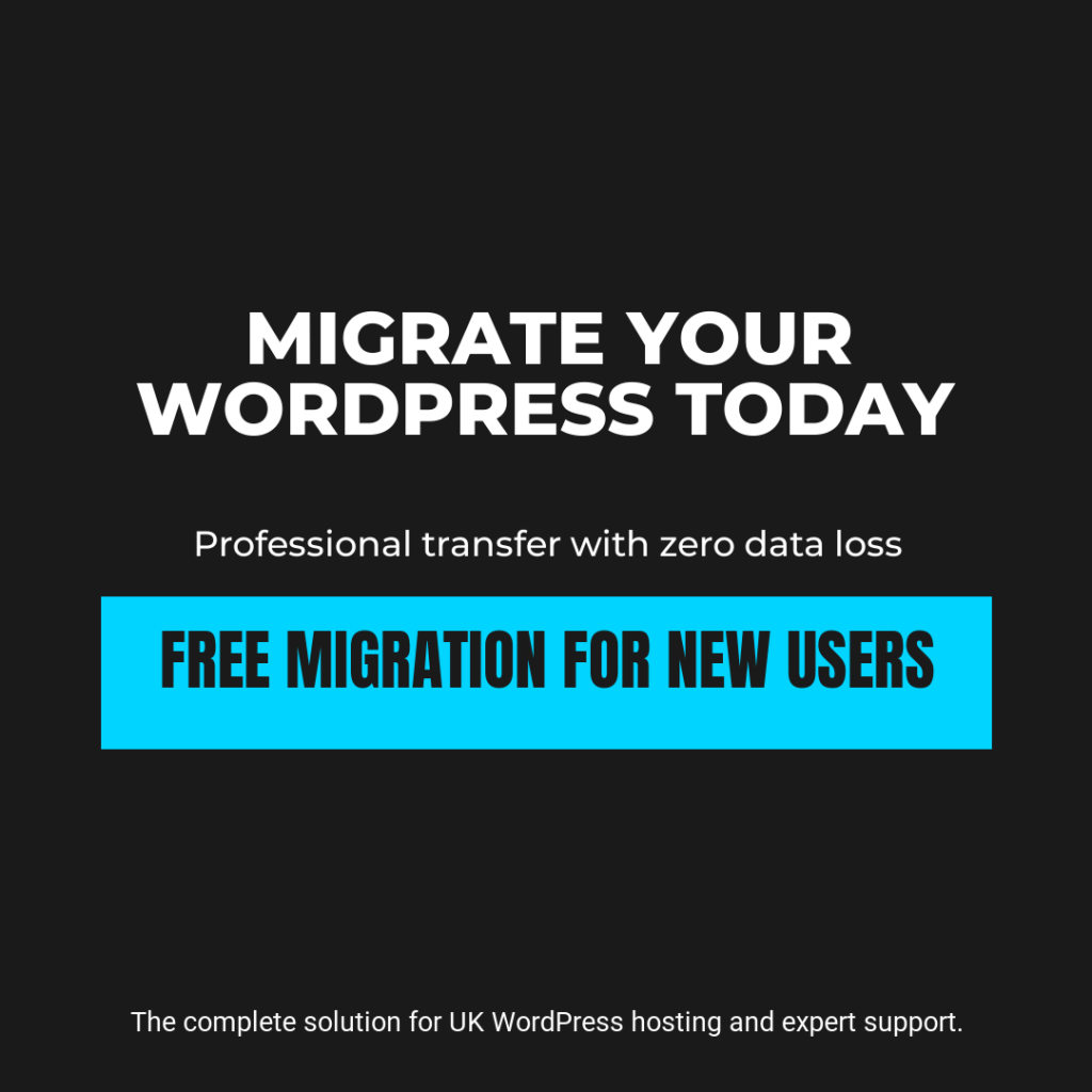 Seamless WordPress migration service UK with zero downtime and mailbox transfer.