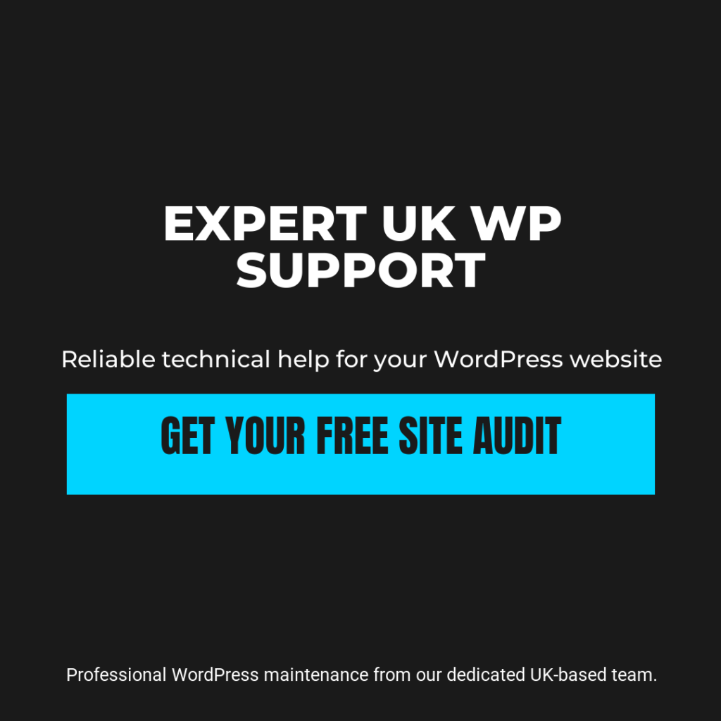 Professional WordPress support UK team providing 24/7 technical maintenance and security updates.